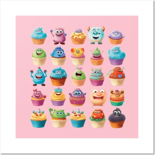 Cupcake characters Posters and Art